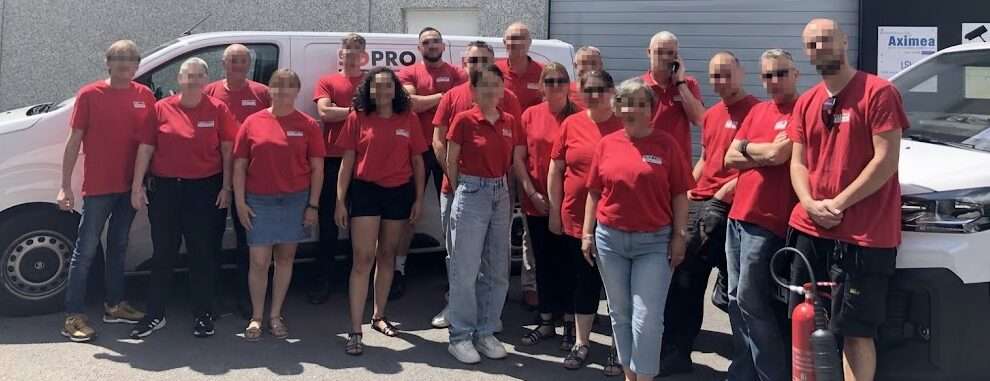 équipe sopro floutée