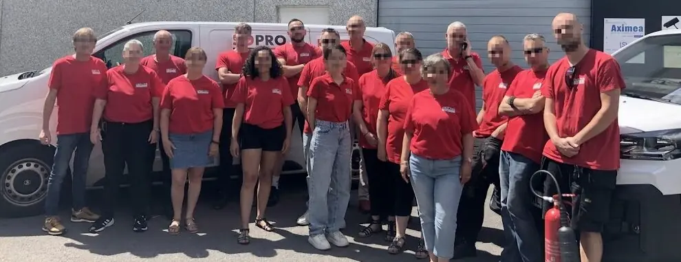 équipe sopro floutée