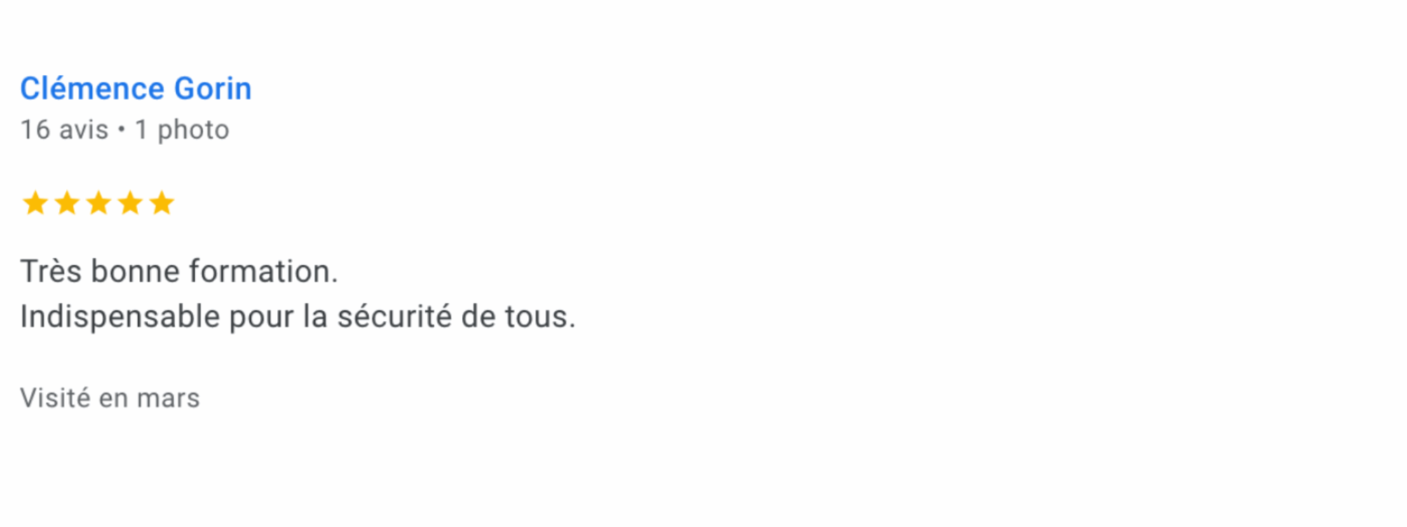 Commentaire client sopro la sécurité incendie
